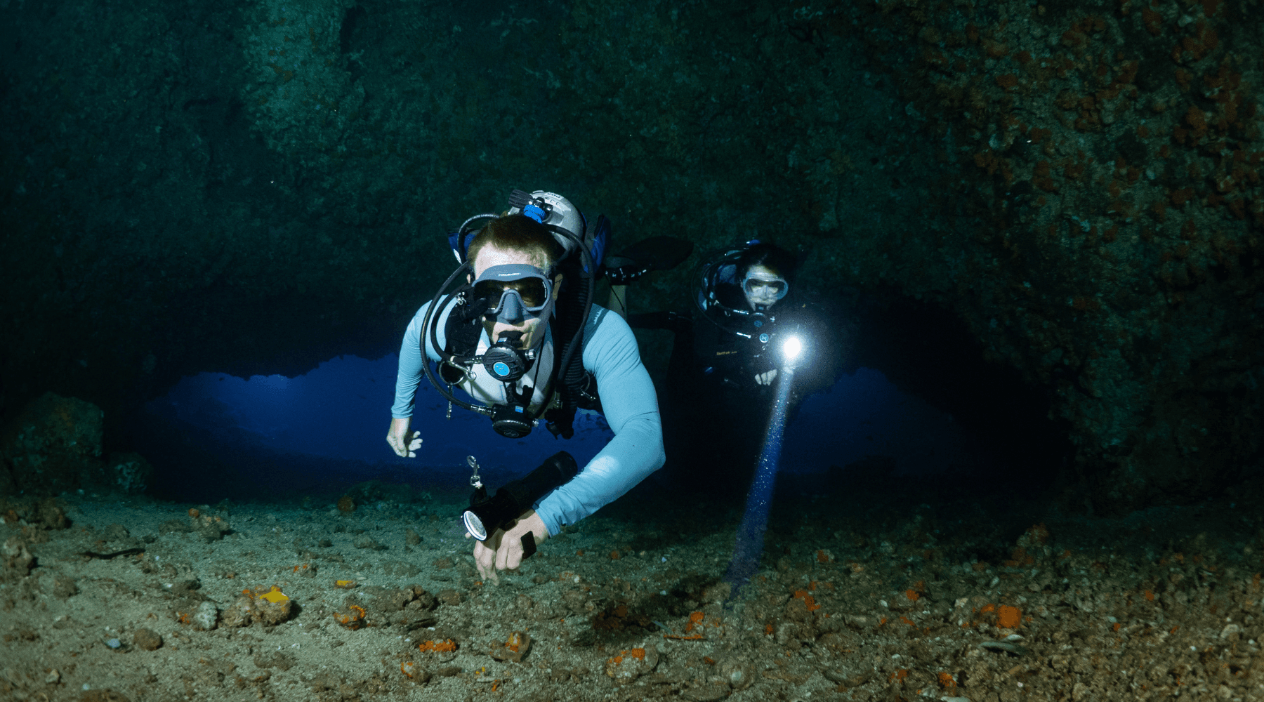 Divers with Halcyon Omnis masks