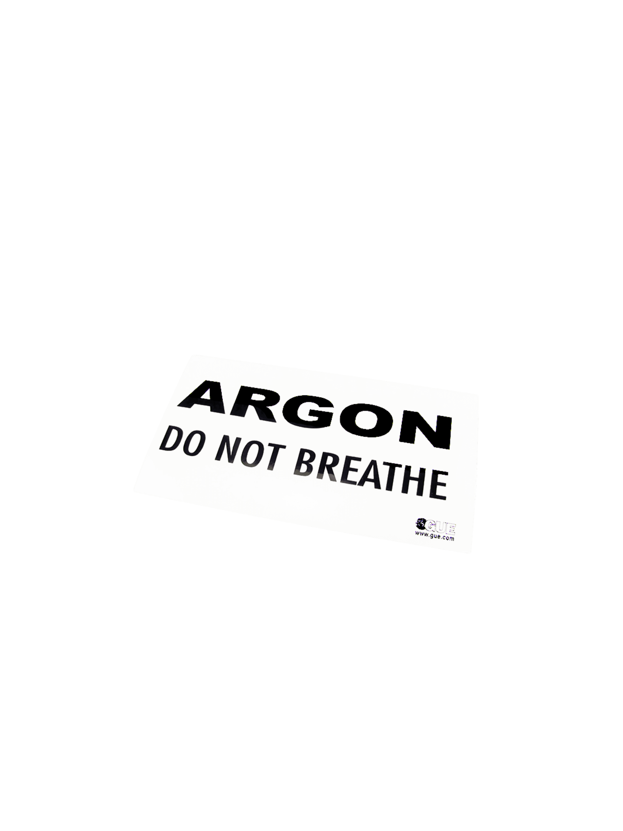 Halcyon Argon Warning Decal – Essential Tank Label